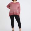 Knitwear Beme | Beme Boat Neck Button Detail Lurex Poncho