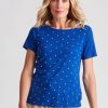 Tops NoniB | Noni B Embroidered Spot Rib T-Shirt Top