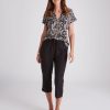 Bottoms WLane | W.Lane Crop Linen Pant