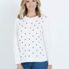 Knitwear NoniB | Noni B Long Sleeve Embroidered Spot Cardi