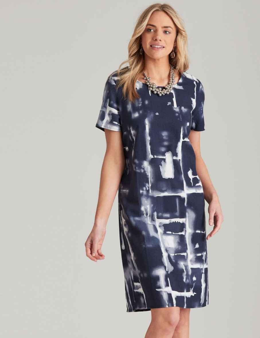 Dresses NoniB | Noni B Linen Abstract Dress