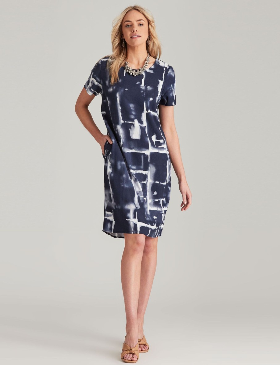 Dresses NoniB | Noni B Linen Abstract Dress