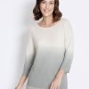 Knitwear Rockmans | Rockmans 3/4 Sleeve Ombre Sparkle Jumper