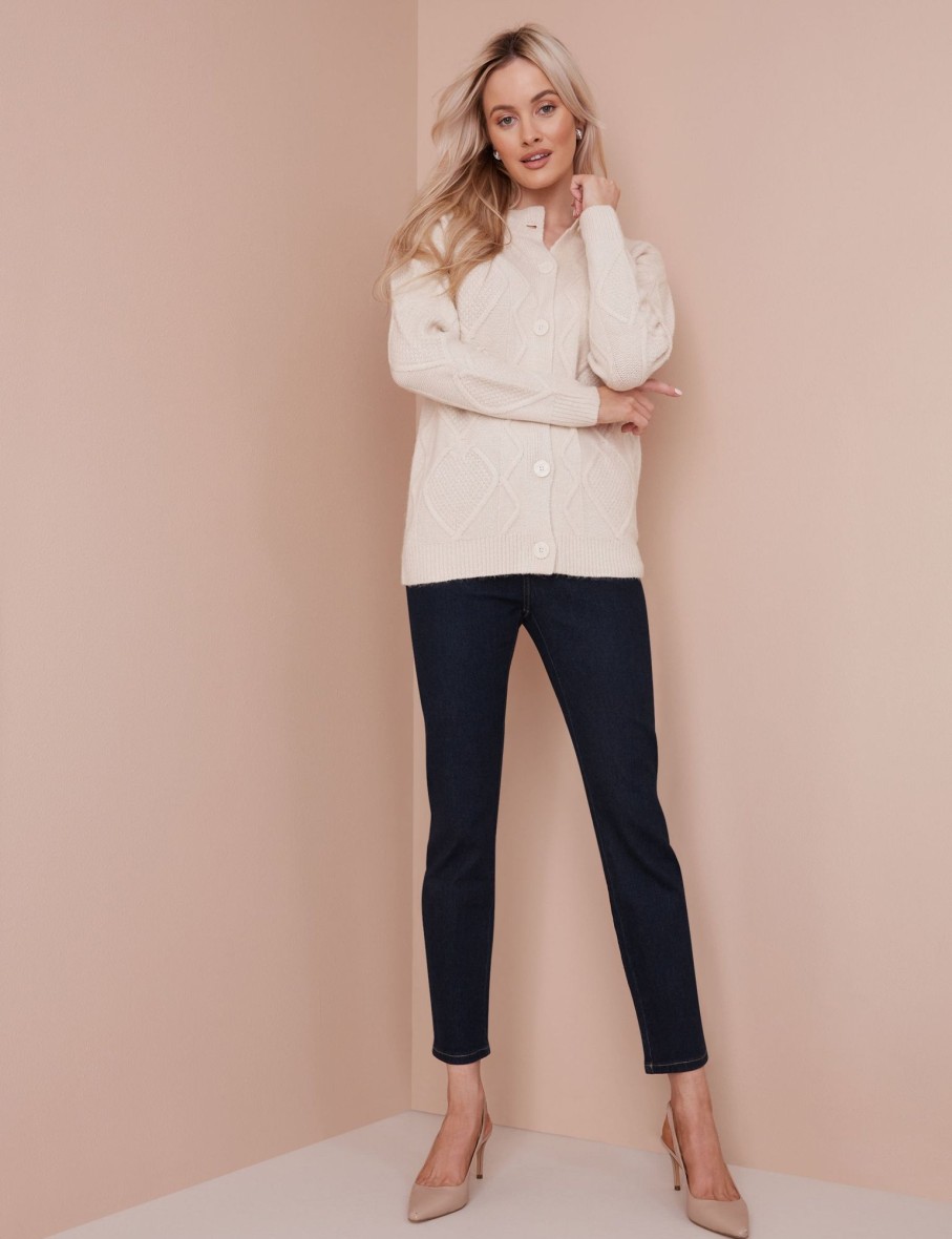 Knitwear NoniB | Cable Button Cardigan