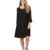 Dresses Rockmans | Rockmans 3/4 Sleeve Peasant Dress