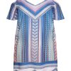 Dresses Crossroads | Sslv Graphic Violet Print Sundress