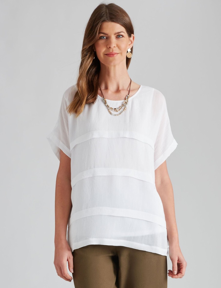 Tops WLane | W.Lane Oversized Tuck Top