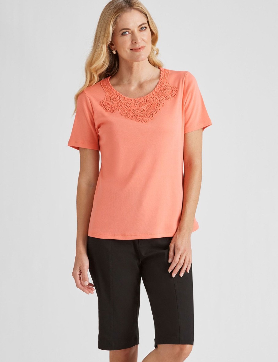 Tops NoniB | Noni B Short Sleeve Rib Top