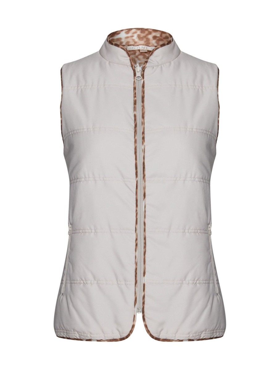 Outerwear NoniB | Noni B Reversible Print Vest