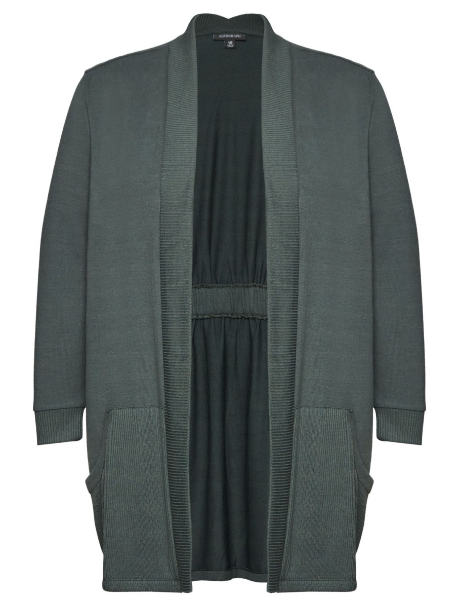 Knitwear Autograph | Autograph Knitwear Long Sleeve Rib Trim Cardigan