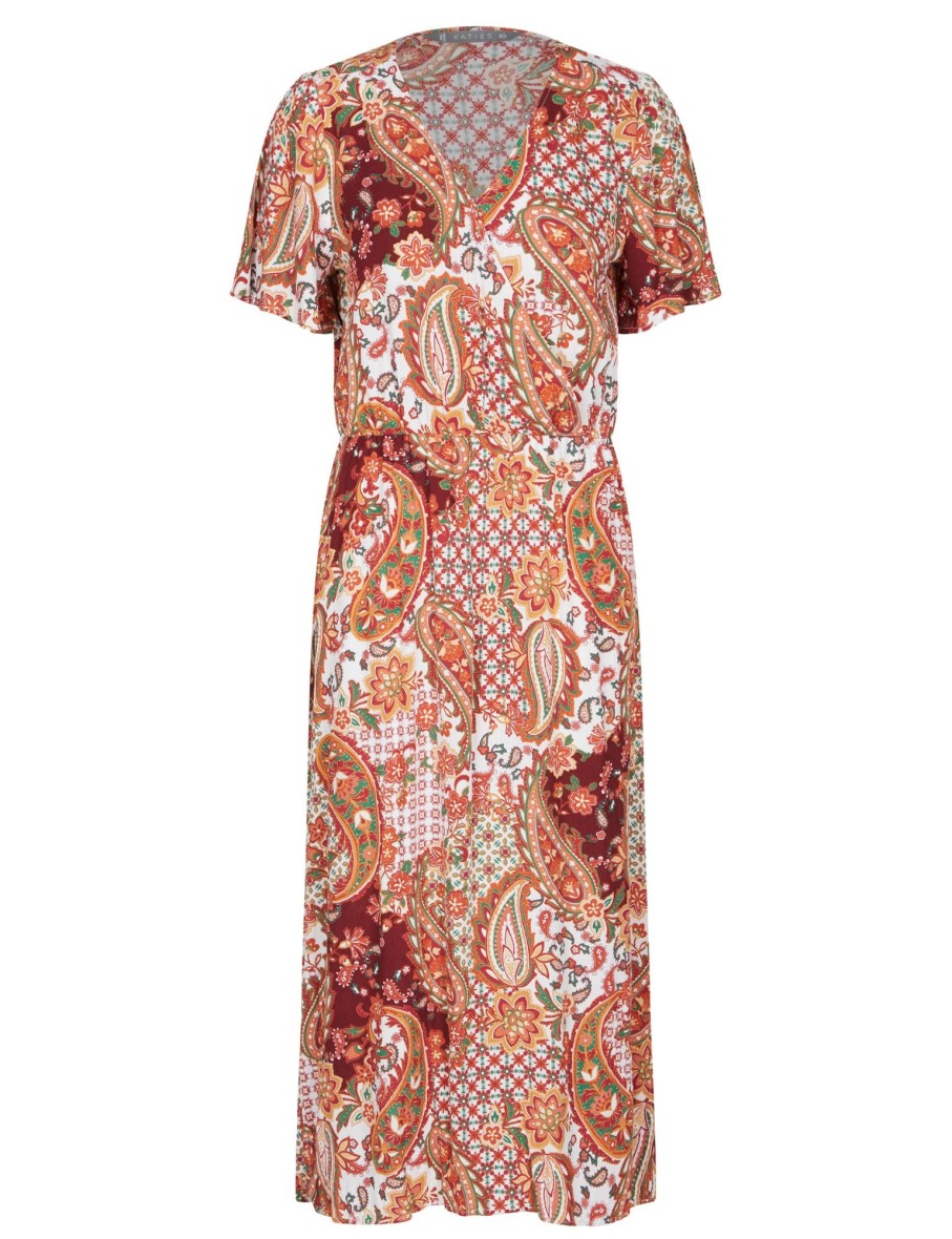 Dresses Katies | Katies Woven Faux Wrap Dress