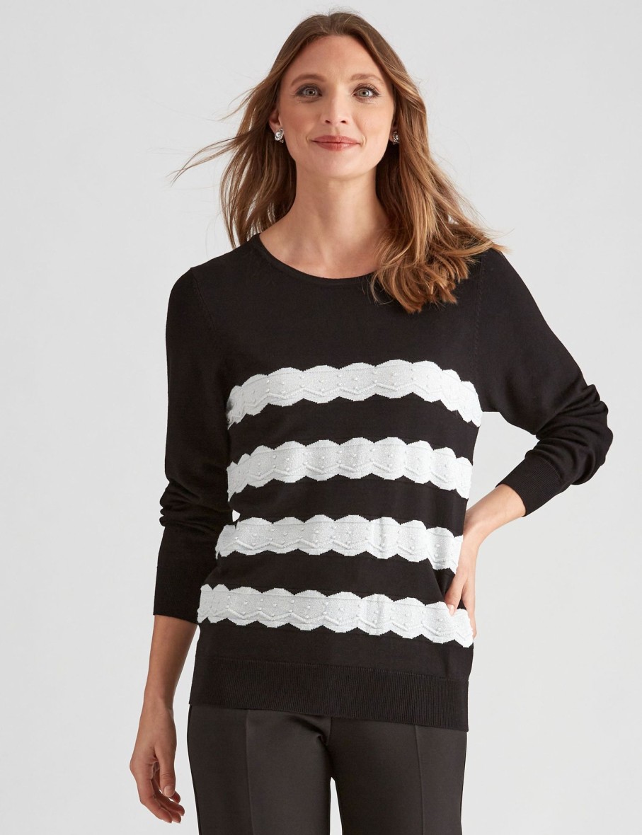 Knitwear LizJordan | Liz Jordan Striped Knit Jumper