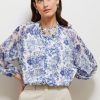 Tops NoniB | High Neck Print Shirt