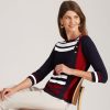 Knitwear WLane | W.Lane Button Detail Stripe Jumper