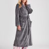 Sleepwear NoniB | Nonib Plush Polka Dot Robe