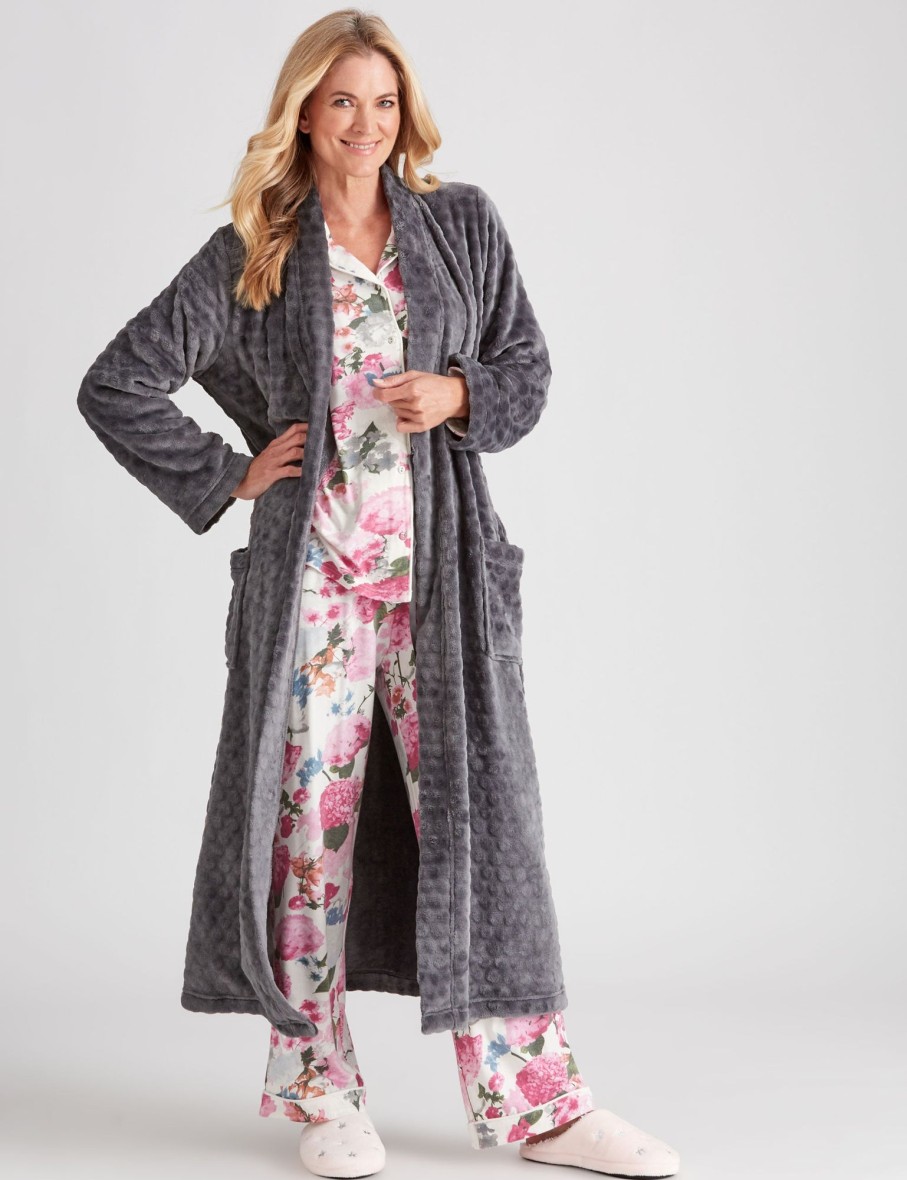 Sleepwear NoniB | Nonib Plush Polka Dot Robe