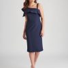 Dresses LizJordan | Liz Jordan After Dark One Shoulder Dress