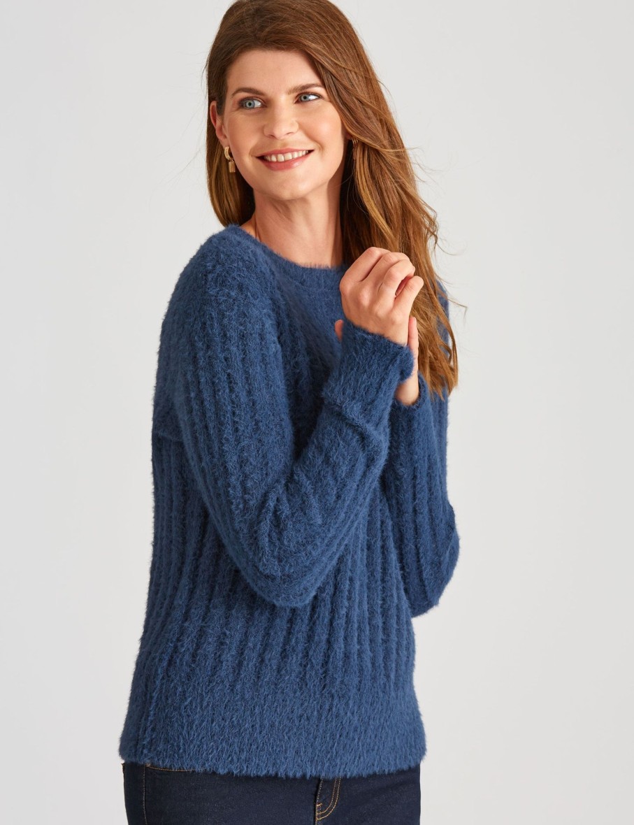 Knitwear WLane | W.Lane Fluffy Rib Pullover Jumper