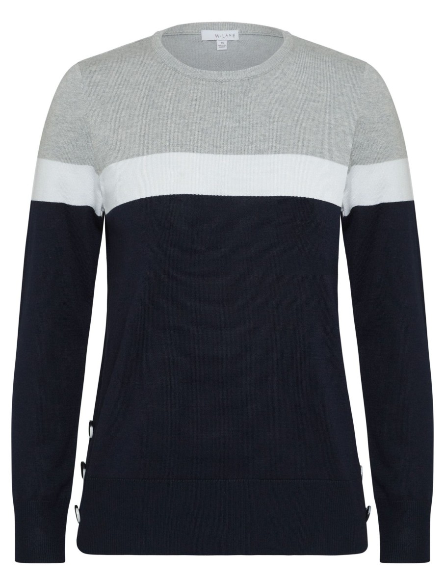 Knitwear WLane | W.Lane Colour Block Jumper