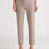 Bottoms LizJordan | Liz Jordan Slim Leg Belt Pant