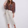 Bottoms Katies | Katies Cotton Ankle Zipped Pocket Pants