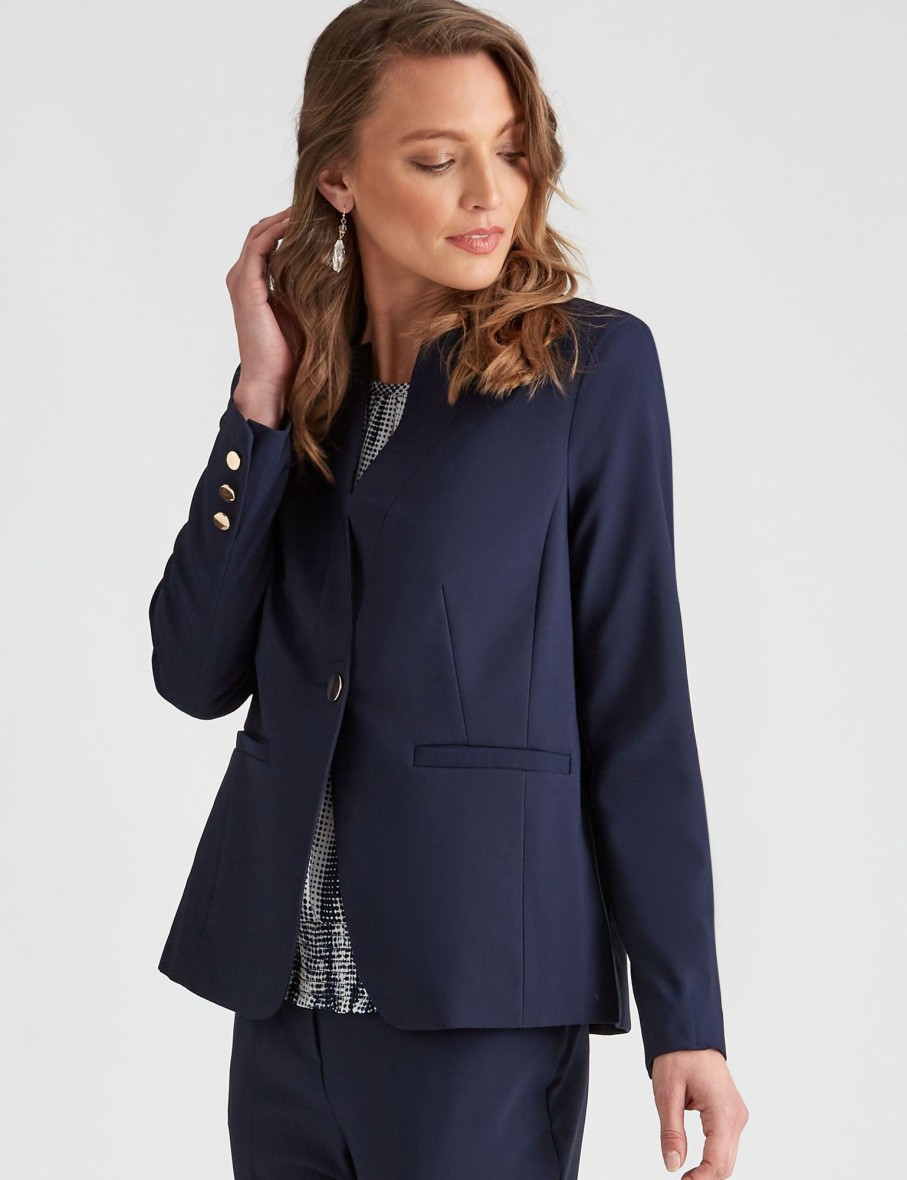 Outerwear LizJordan | Liz Jordan Woven Jacket