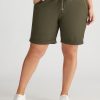 Bottoms Beme | Beme Linen Zipped Pocket Shorts