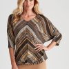 Tops NoniB | Noni B Batwing Puff Print Top