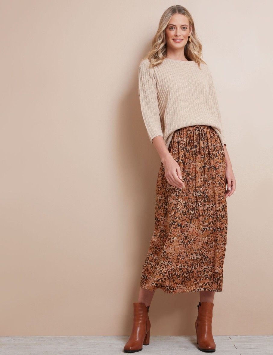 Bottoms WLane | W.Lane Print Maxi Skirt