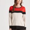 Knitwear WLane | W.Lane Colour Block Pullover Top