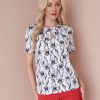 Tops NoniB | Keyhole Neck Floral Top