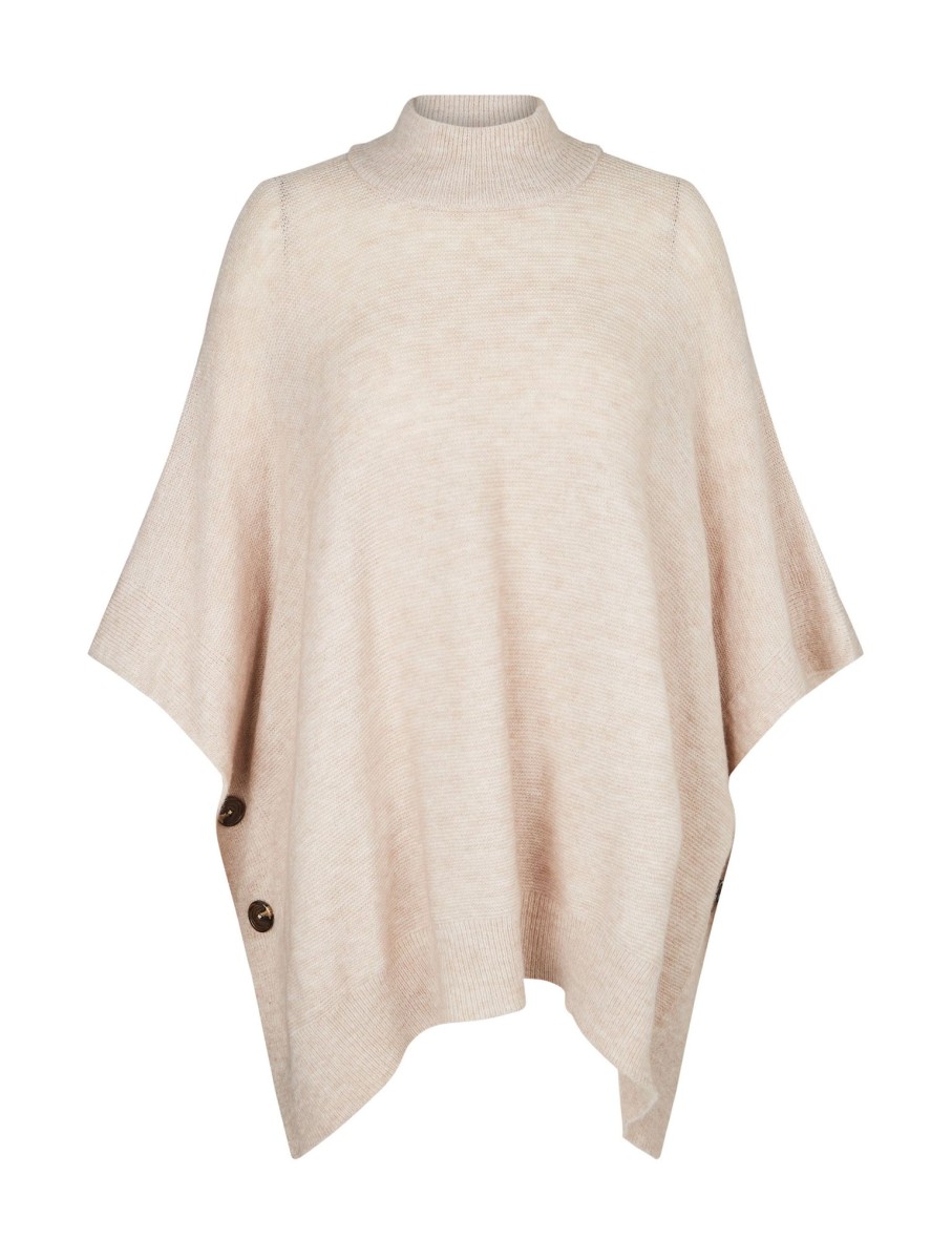 Knitwear LizJordan | Liz Jordan Mock Neck Poncho