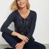 Tops NoniB | Noni B Zipped Front Hot Fix Top