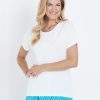 Tops NoniB | Crochet Knit Top S/Slv