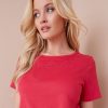 Tops NoniB | Noni B Short Sleeve Rib T-Shirt