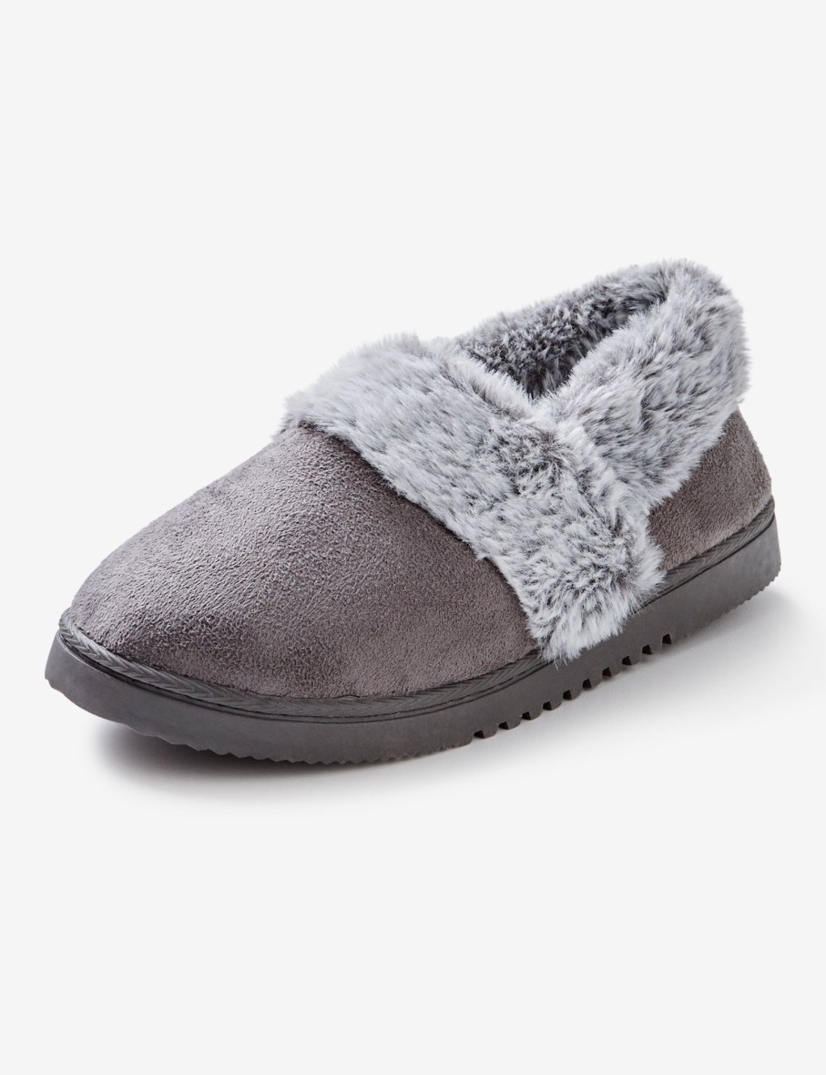 Sleepwear Rivers | Rivers Velour Plush Lined Slipper