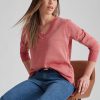 Knitwear Rockmans | Rockmans Long Sleeve Lurex Swing Top