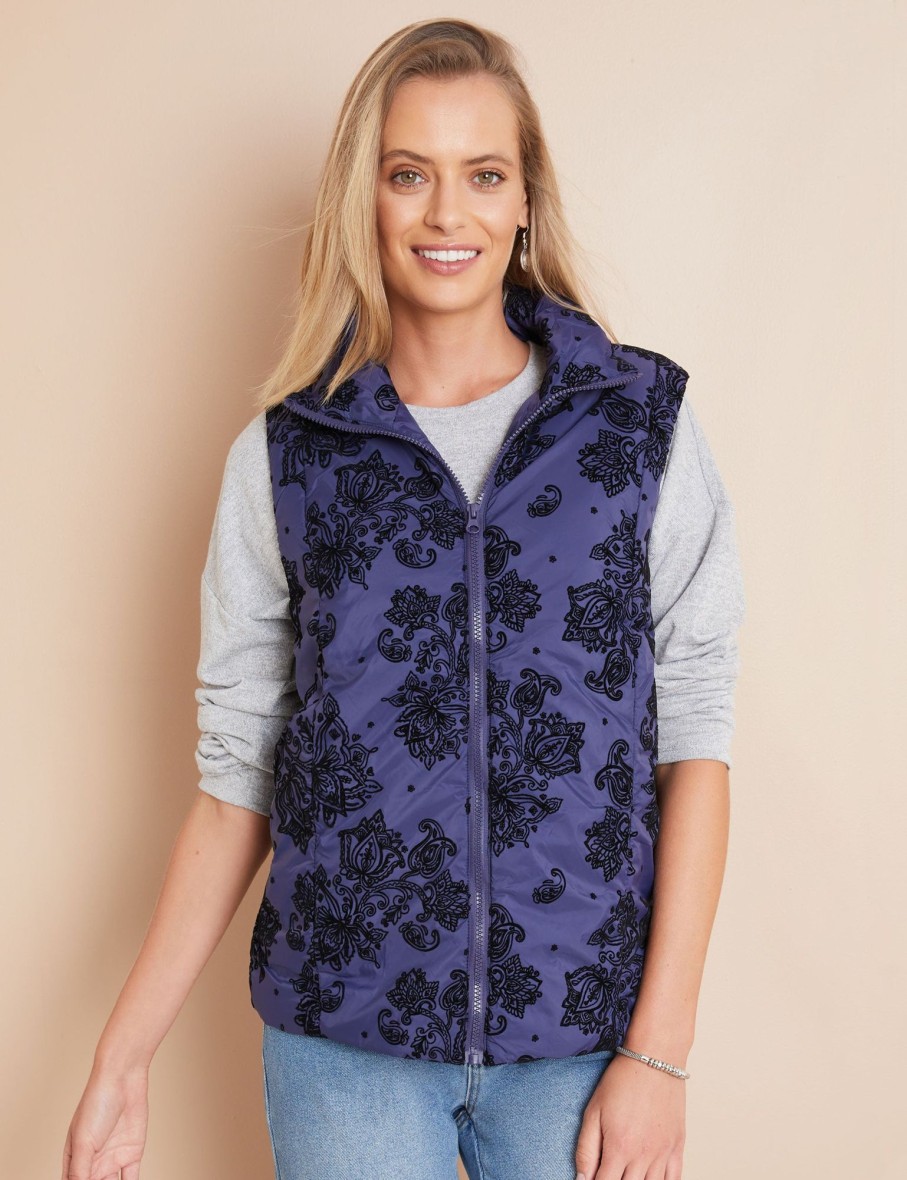 Outerwear WLane | W.Lane Flocked Puffer Vest