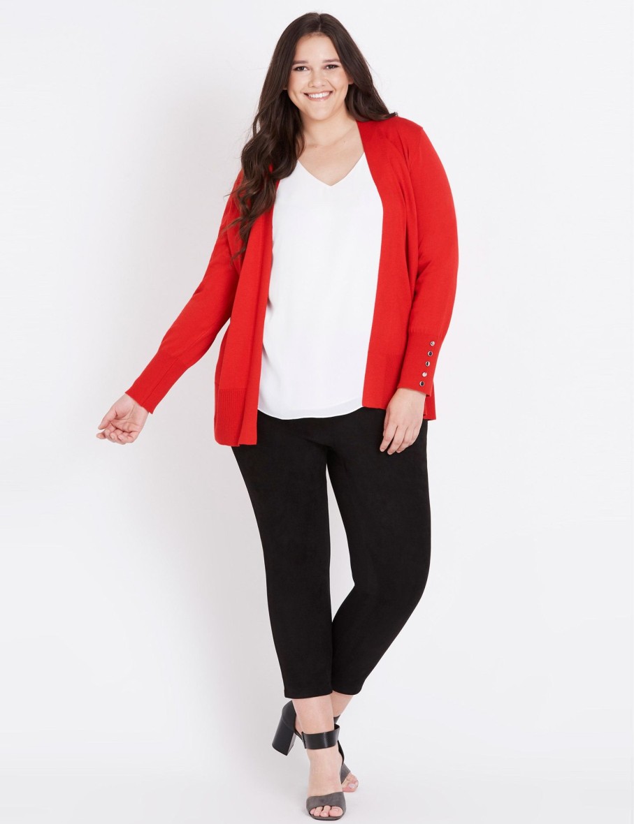 Knitwear Beme | Beme 3/4 Sleeve Short Cardigan