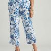 Bottoms Millers | Millers Ankle Length Paperbag Waist Printed Pants