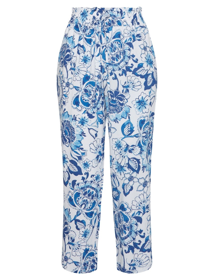 Bottoms Millers | Millers Ankle Length Paperbag Waist Printed Pants