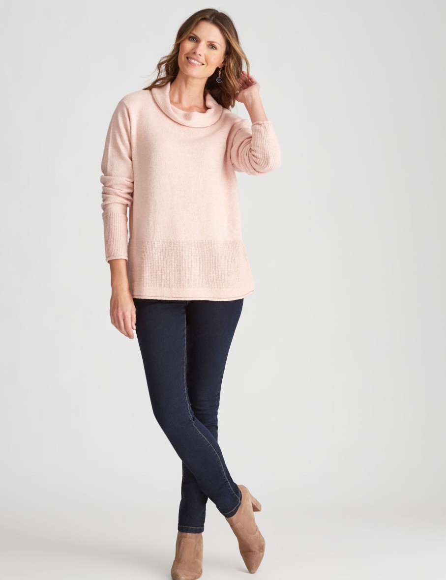 Knitwear WLane | W.Lane Cowl Neck Rib Pullover