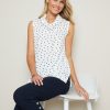 Tops WLane | W.Lane Spliced Spot Cowl Top