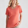 Tops NoniB | Noni B Short Sleeve Rib Top