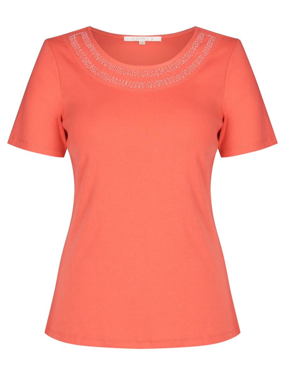 Tops NoniB | Noni B Short Sleeve Rib Top