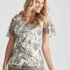 Tops NoniB | Noni B Lace Notch Neck Top