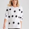 Knitwear NoniB | Noni B Cotton Spot Knitwear Jumper