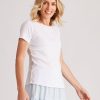 Tops NoniB | Noni B Round Neck Detail Rib Top