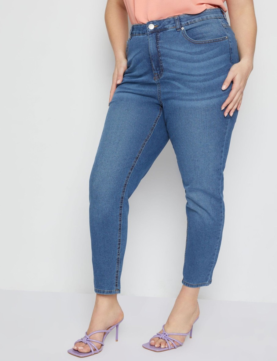 Bottoms Beme | Beme Mid Rise Core Regular Length Jeans