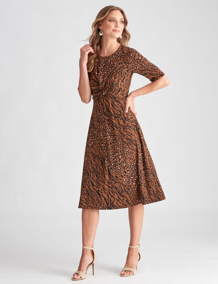 Dresses LizJordan | Liz Jordan A Line Knot Dress